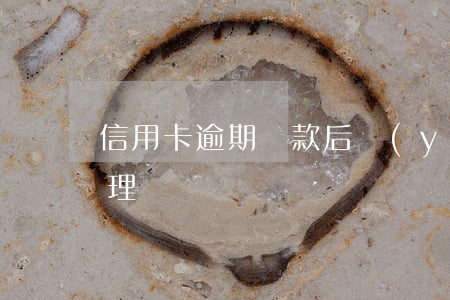 信用卡逾期還款后應(yīng)該怎樣處理