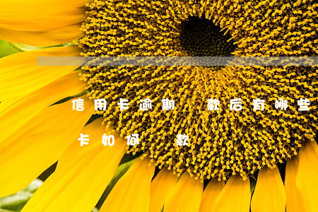 信用卡逾期還款后有哪些措施-逾期的信用卡如何還款