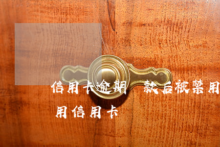 信用卡逾期還款后被禁用(逾期還清后還能使用信用卡嗎)