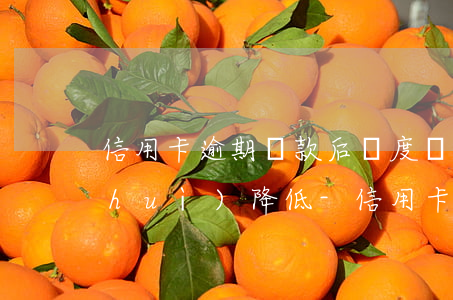 信用卡逾期還款后額度會(huì)不會(huì)降低-信用卡逾期還款后額度會(huì)不會(huì)降低了