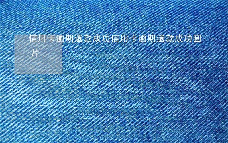 信用卡逾期還款成功(信用卡逾期還款成功圖片)