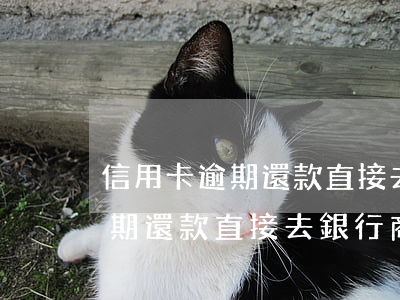 信用卡逾期還款直接去銀行商談嗎（信用卡逾期還款直接去銀行商談嗎）