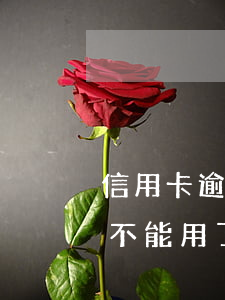 信用卡逾期還清了不能用(信用卡逾期還清了不能用了嗎)