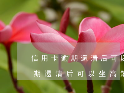 信用卡逾期還清后可以坐高鐵嗎-信用卡逾期還清后可以坐高鐵嗎有影響嗎