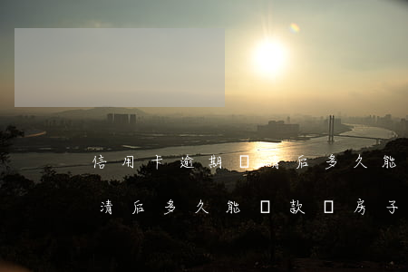 信用卡逾期還清后多久能貸款(信用卡逾期還清后多久能貸款買房子)