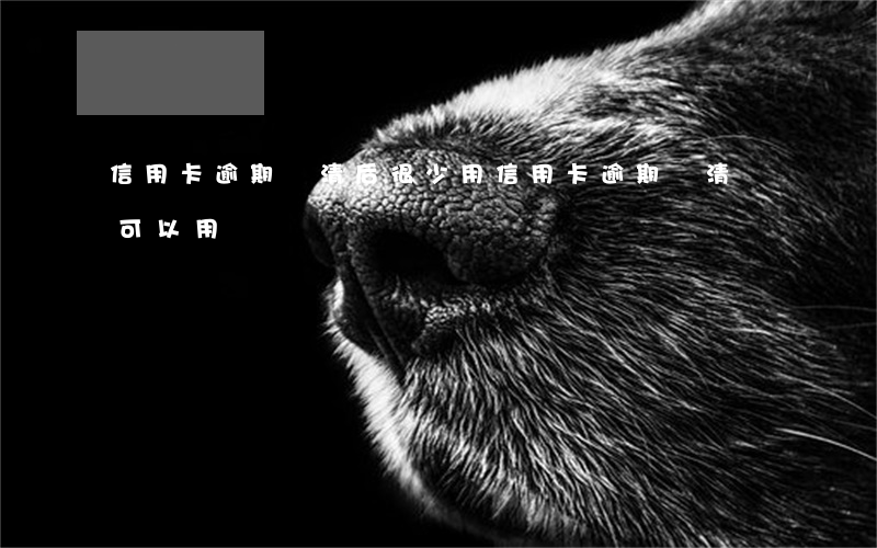 信用卡逾期還清后很少用(信用卡逾期還清還可以用嗎)
