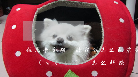 信用卡逾期還清征信怎么取消 逾期還款征信問(wèn)題怎么解除