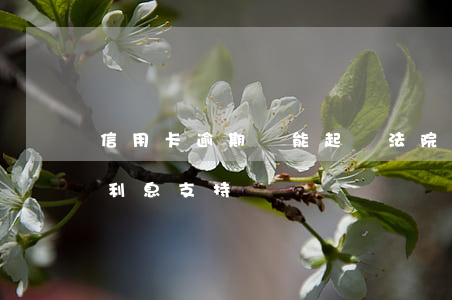 信用卡逾期還能起訴(法院判信用卡逾期逾期利息支持嗎)