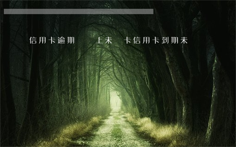 信用卡逾期還還上未銷卡(信用卡到期未還)