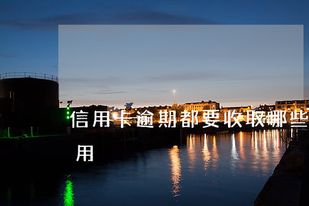 信用卡逾期都要收取哪些費用 信用卡 逾期 費用