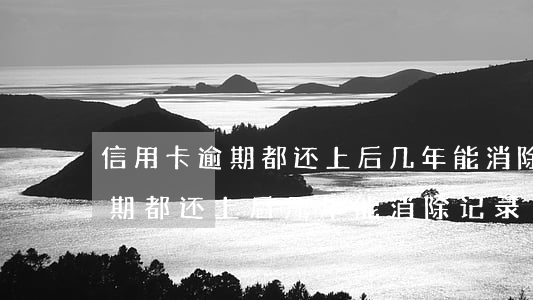 信用卡逾期都还上后几年能消除-信用卡逾期都还上后几年能消除记录