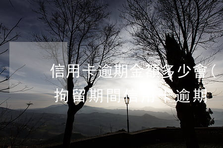 信用卡逾期金額多少會(huì)被拘留 被拘留期間信用卡逾期
