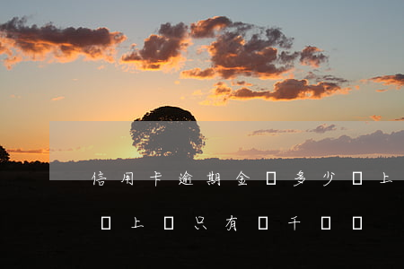 信用卡逾期金額多少會上門(信用卡逾期多久會上門只有幾千塊錢)