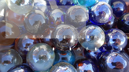 信用卡逾期金額大變成呆賬怎么辦-信用卡逾期金額大變成呆賬怎么辦呢