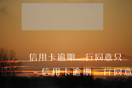 信用卡逾期銀行同意只還本金后信用卡止付-信用卡逾期銀行同意只還本金后信用卡止付了