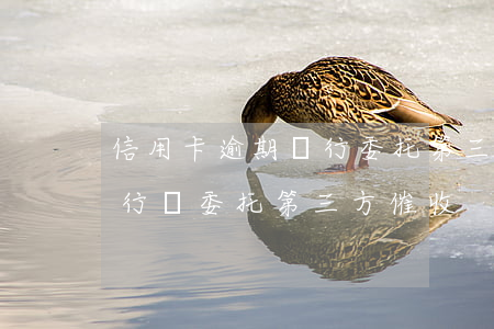 信用卡逾期銀行委托第三方催收 逾期多久銀行會委托第三方催收