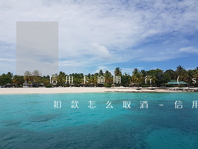 信用卡逾期銀行實(shí)時(shí)扣款怎么取消-信用卡逾期銀行實(shí)時(shí)扣款怎么取消掉