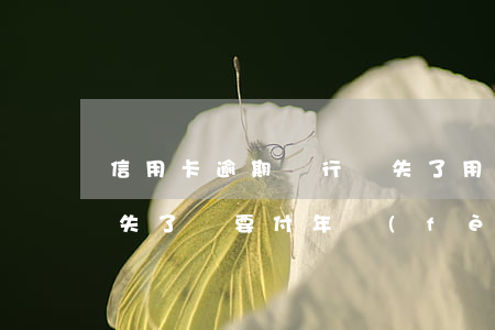 信用卡逾期銀行掛失了用不起了(我信用卡掛失了,還要付年費(fèi)嗎)