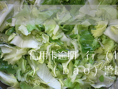 信用卡逾期銀行會(huì)不會(huì)報(bào)警抓人(被抓了信用卡逾期)