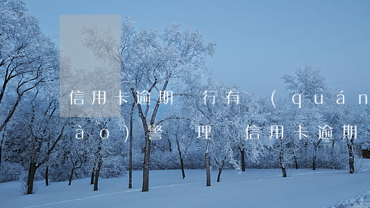 信用卡逾期銀行有權(quán)利報(bào)警處理嗎 信用卡逾期銀行有權(quán)利報(bào)警處理嗎