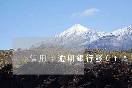 信用卡逾期銀行發(fā)重要文件