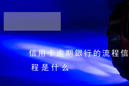 信用卡逾期銀行的流程(信用卡逾期銀行的流程是什么)