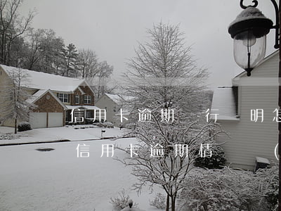 信用卡逾期銀行證明怎么 怎么寫(xiě)信用卡逾期情況說(shuō)明