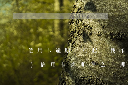 信用卡逾期銀行起訴我咋辦(銀行對(duì)信用卡逾期怎么處理)