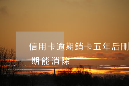 信用卡逾期銷卡五年后刪除(多年前信用卡逾期能消除)