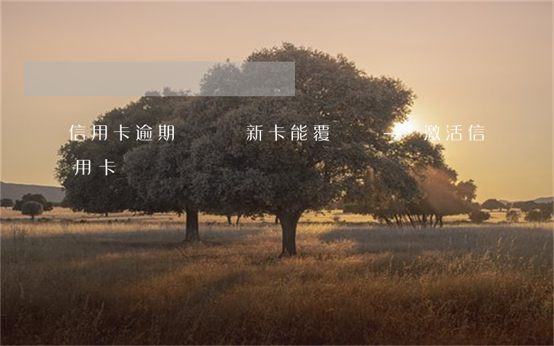 信用卡逾期銷戶辦新卡能覆蓋嗎-剛激活信用卡銷戶