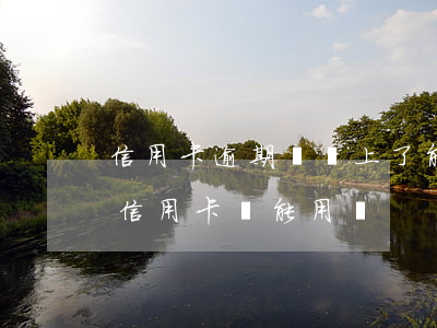 信用卡逾期錢還上了能用嗎(銀行貸款逾期后信用卡還能用嗎)