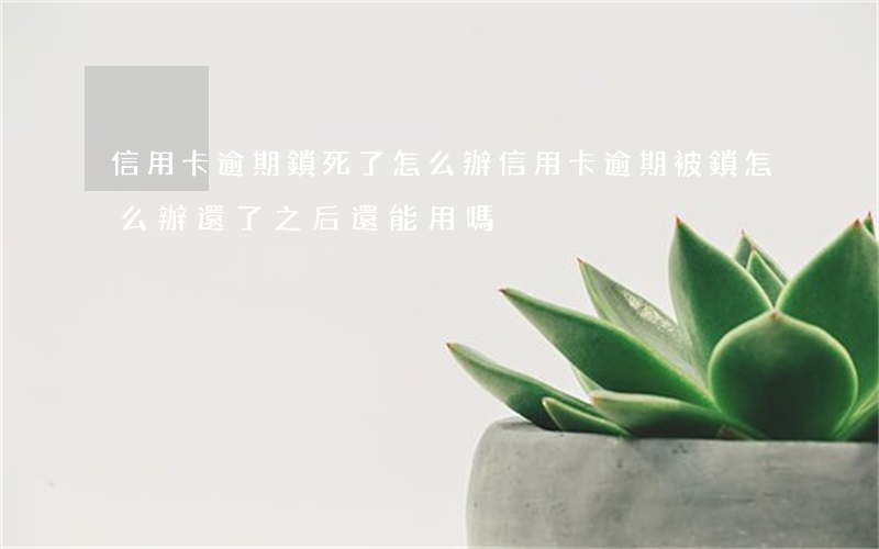 信用卡逾期鎖死了怎么辦(信用卡逾期被鎖怎么辦還了之后還能用嗎)