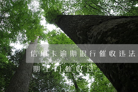 信用卡逾期银行催收违法么(有谁被信用卡逾期上门催收过)
