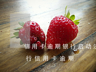 信用卡逾期银行启动法律程序(新民法典对银行信用卡逾期)