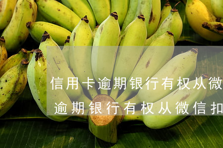 信用卡逾期银行有权从微信扣款吗-信用卡逾期银行有权从微信扣款吗安全吗