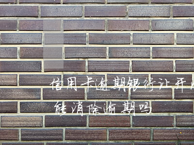 信用卡逾期银行让开清偿证明-银行开证明能消除逾期吗