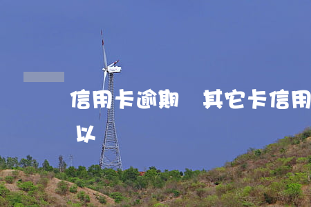 信用卡逾期開其它卡 信用卡逾期開其它卡可以嗎