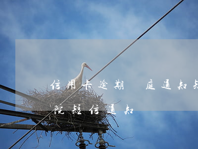 信用卡逾期開庭通知短信(信用卡逾期收到法院短信通知)