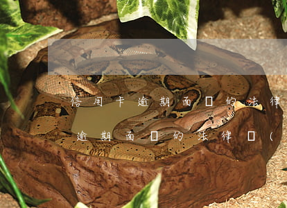 信用卡逾期面臨的法律責(zé)任 信用卡逾期面臨的法律責(zé)任是什么