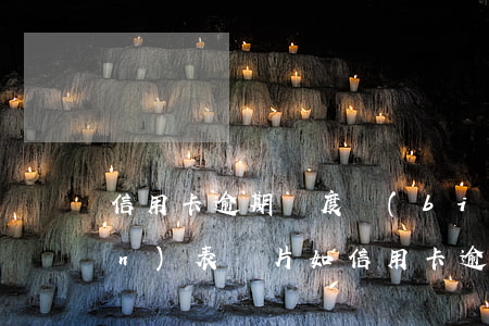 信用卡逾期額度標(biāo)準(zhǔn)表圖片(如信用卡逾期了怎么辦)