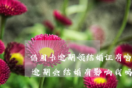 信用卡逾期领结婚证有啥影响(女朋友信用卡逾期会结婚有影响我吗)