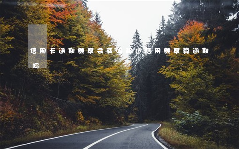 信用卡逾期额度会变吗(超过信用额度算逾期吗)