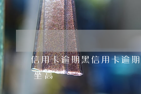 信用卡逾期黑(信用卡逾期黑戶(hù)可以坐高鐵嗎)