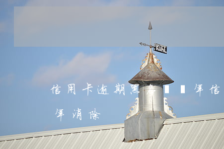 信用卡逾期黑名單幾年(信用卡逾期黑名單幾年消除)
