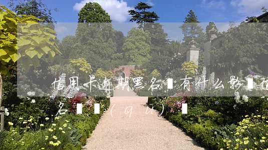 信用卡逾期黑名單有什么影響(信用逾期和黑名單區(qū)別)