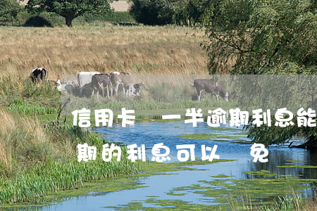 信用卡還一半逾期利息能減免嗎-銀行卡逾期的利息可以減免嗎