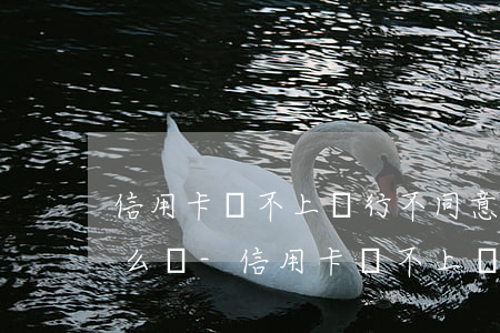 信用卡還不上銀行不同意協(xié)商怎么辦-信用卡還不上銀行不同意協(xié)商怎么辦呢