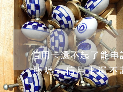 信用卡還不起了能申請(qǐng)停息掛賬嗎-信用卡還不起了能申請(qǐng)停息掛賬嗎怎么辦