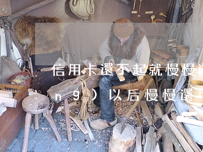 信用卡還不起就慢慢還(信用卡還不動(dòng)以后慢慢還可以嗎)