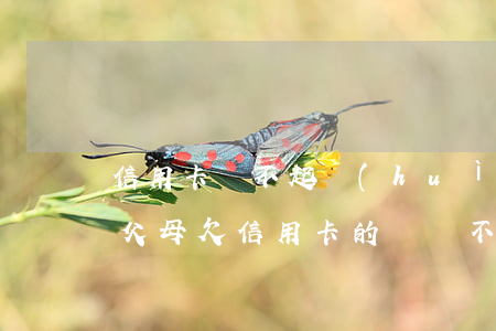 信用卡還不起會(huì)影響孩子嗎(如果父母欠信用卡的錢還不起了對(duì)孩子有沒(méi)有影響)